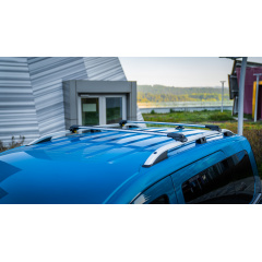 Автобагажник на крышу Turtle AIR 1 Skoda Superb 2009-2015 Серый Киев