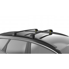 Автобагажник на крышу Turtle AIR 2 BMW 2-Series Gran Tourer 2015+ Черный Братське