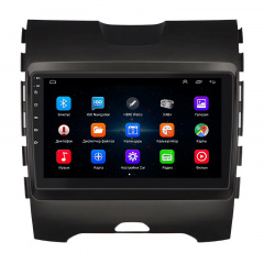 Штатная магнитола Lesko Ford Edge II 2015-2018 9" 1/16Gb Wi-Fi GPS Base (11242-63657) Хуст