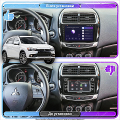 Штатная магнитола Lesko для Mitsubishi ASX I Рестайлинг 2 2016-2020 экран 9 1/16Gb Base Тячев