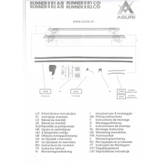 Автобагажник на крышу для KIA Carens mk II MPV 2002-2006 Aguri Runner Black Вінниця