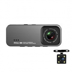Видеорегистратор DVR 701 3.19" Full HD с выносной камерой заднего вида Grey Калуш