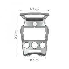 Переходная рамка Lesko 9" Kia Carens UN 2006-2012 Manual AC (11150-59346) Токмак