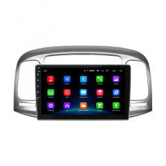 Штатная магнитола Lesko Hyundai Accent III 2006-2011 9" 2/32Gb Wi-Fi GPS Base (10472-54812) Долина