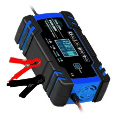 Зарядное устройство для автомобильного аккумулятора Foxsur 12V-24V 8A Синий (2054024412) Броди