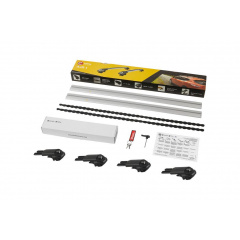 Автобагажник на крышу Turtle AIR 1 Citroen C-Crosser 2007-2012 Серый Кушугум
