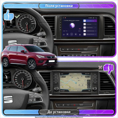 Штатная магнитола Lesko для SEAT Ateca I 2016-2020 экран 9 1/16Gb Wi-Fi GPS Base Хмельницкий