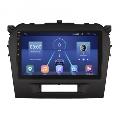 Штатная магнитола Lesko Suzuki Vitara II Рестайлинг 2018-н.в. 9" 6/128Gb 4G Wi-Fi GPS Top (10285-53945) Вишневе