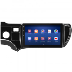 Штатная магнитола Lesko Toyota Aqua I Рестайлинг 2 2017-2021 9" 4/32Gb 4G Wi-Fi GPS Top (10876-60252) Луцк