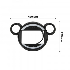 Штатный комплект переходная рамка 9" Lesko BMW Mini 2010-2016 (1234-321) + адаптер питания Ирпень