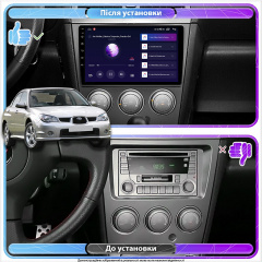 Штатная магнитола 9 Lesko для Subaru Impreza II Рестайлинг 2 2005-2007 1/16Gb Base Королёво