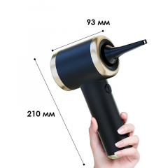 Автомобильный пылесос HELLO LEIBOO T-132 Black+Gold + сумка120 Вт TYPE-C 2000 mAh Харків