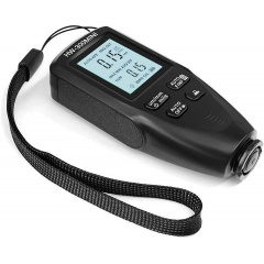 Толщиномер краски цифровой Icar HW-300 Mini 0 - 2000 мкм Fe и Nfe Черный (RE050738) Орехов