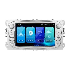 Штатная магнитола TORSSEN NF72 Ford Focus 2/Mondeo/S-Max/Fiesta/Fusion 2/32 Carplay 2007-2011 silver Вишневое