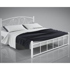 Двоспальне ліжко Вербена Tenero з металу на дерев'яних ніжках для дому номерів готелів хотел 180х190 Киев