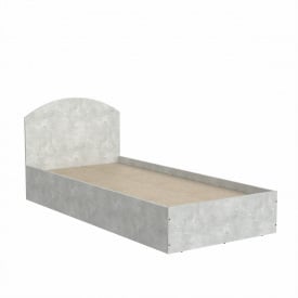 Односпальне ліжко 90х200 см Компаніт дсп ательє-бетон