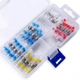 Термоусаживаемая гильза с припоем термоусадка 0.25-6.0 мм PWR набор 100 шт (DR050755)