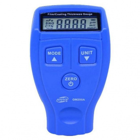 Толщиномер краски цифровой PWR GM200A 0-1800 мкм Fe и Nfe Синий (H051200)