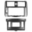 Переходная рамка Lesko 2 DIN Toyota Land Cruiser Prado 2010 Черно-серебристый (9310-37867) Энергодар