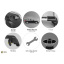 Автобагажник на крышу Turtle AIR 2 Jeep Grand Cherokee WK2 SUV 2011- Серый (MC02002-9498S) Южноукраїнськ
