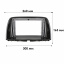 Переходная рамка Lesko 9" Mazda CX-5 2012-2016 (7341) Black Мазда Ворожба