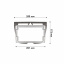Переходная рамка Lesko 9" Kia Picanto Morning 2007-2011 (10159-43522) Токмак