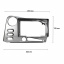Переходная рамка Lesko 9" Toyota Matrix 2003-2008 (11199-59313) Каменка-Днепровская