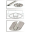 Поперечены на релинги KIA Carnival mk III MPV 2006-2014 Aguri Prestige Silver Орехов