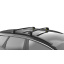 Автобагажник на крышу Turtle AIR 2 Seat Ateca 2016+ Черный Виноградов