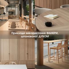 Фанера березовая шпонированная Дубом 10 мм - 2,5х1,25 м Краматорск