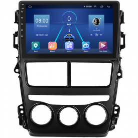 Штатная магнитола Lesko Toyota Yaris III Рестайлинг 2 2017-2020 9" 4/32Gb 4G Wi-Fi GPS Top (10874-60344)
