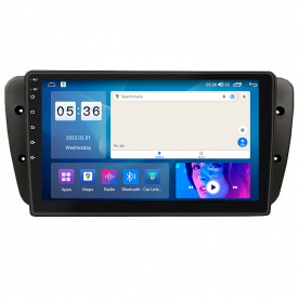 Штатная магнитола Lesko SEAT Ibiza IV 2008-2012 9" 4/64Gb CarPlay 4G Wi-Fi GPS Prime (11370-66366)