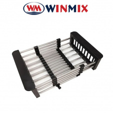 Сушка для посуды Winmix BAS-01.SUS BLACK на мойку из нержавеющей стали, Польша