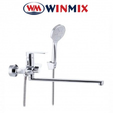 Смеситель для ванны длинный нос Winmix Premium Albert EURO (Chr-006), Польша
