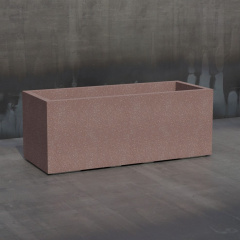 Клумба бетонная Лиссабон XL 40x100x40 см, уличная садовая Орехов