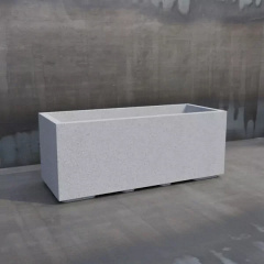 Клумба бетонная Лиссабон XL 40x100x40 см, уличная садовая Орехов
