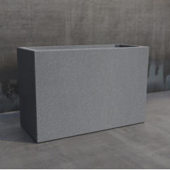 Цветочник бетонный Кадис L 53x80x35 см, уличный садовый Гранит Ковель