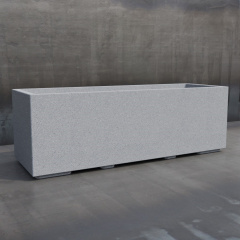 Цветочник бетонный Лиссабон 2XL 40x120x40 см, уличный садовый Тячев