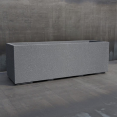 Цветочник бетонный Лиссабон 2XL 40x120x40 см, уличный садовый Тячев