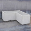 Вазон бетонный Лиссабон А2XL 40x100/100x40 см, уличный садовый Футеровка крошкой Павлоград
