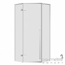 Пентагональная душевая кабина Imprese Vaclav s6408695 Easy Clean профиль хром/прозрачное стекло