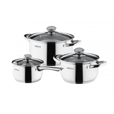 Набор кастрюль из нержавеющей стали Ardesto Gemini Gourmet Varese AR1906PS 1.6/2.5/3.4 л iz16601