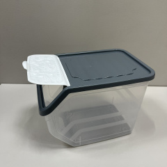 Контейнер пластиковий для зберігання овочів та речей Poly Time E-395 30х22,5х23,5 см 11 л Сіро-білий (23740) Кропивницький
