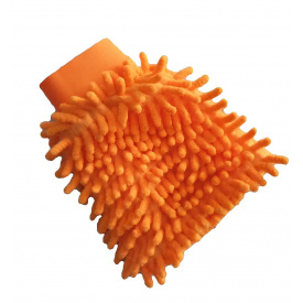 Перчатка-микрофибра No Brand ClearAvto для мойки авто оранжевый (HP050944)