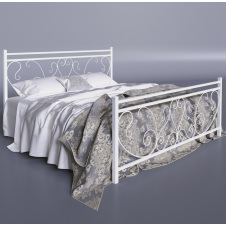 Двоспальне ліжко Монстера Tenero металеве для заміського приватного будинку 140х200