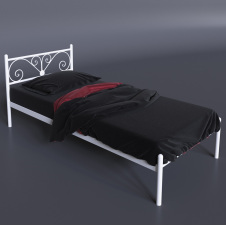 Односпальне ліжко Примула Міні Tenero металеве для дитячої підліткової кімнати 80х200