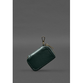 Кожаный чехол для автомобильного ключа зеленый краст BlankNote