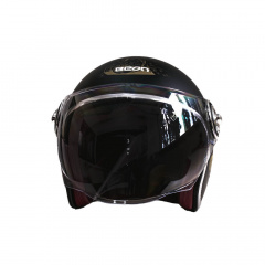Мотошлем открытый Beon B-108A ABS Love XL Shiny Black-Gold (298678) Луцк