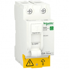 Дифференциальное реле Schneider Electric Resi9 63A 2P 100mA АС (R9R52263)