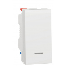 Одноклавишный переключатель Schneider Electric NU310318S с нейтралью 10А 1М (белый)